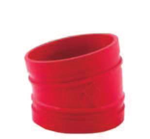 8053 11 1 /4 Elbow MATERIAL SPECIFICATIONS CAST FITTINGS: Ductile Iron conforming to ASTM A-536 FINISH: Rust inhibiting paint Color: Red (standard) Hot Dipped Zinc Galvanized conforming to ASTM A-153