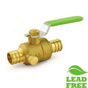 Brass Ball Valves These valves feature a heavy-duty, full port design, 1/4-turn steel handle (reversible) and are available in both regular and Lead-Free brass. Threaded valve ends meet ANSI B2.