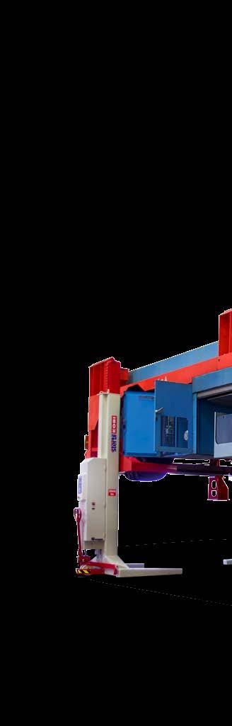 Cross-beam available for lifting under carriages and chassis Reliable and long lifetime the Stertil-Koni Hydraulic System Long lifetime and excellent R.O.