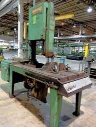 FABRICATION & TOOL ROOM MACHINERY MARVEL SERIES 8 MK-1 VERTICAL BANDSAW 100 TON HTC 100-10H HYDRA-TOOL