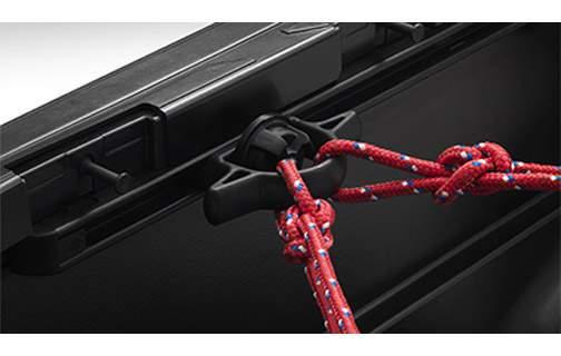 50 Further enhance your Tacoma s utility and versatility by adding some additional tie-down bed cleats. The tie-down bed cleats are fully adjustable and slide along your Tacoma s bed rail system.