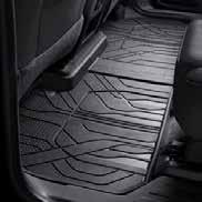 $250 (LPO) RIB - All-Weather Floor Liner Package: Front w/satin Chrome Logo, Second Row