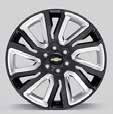 00 22-Inch 6-Split-Spoke Wheel in Black with Chrome Inserts (SHD) Personalize your vehicle with these GMC/ Chevrolet Accessories Wheels validated to GM specifications.