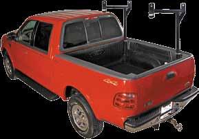vertically and horizontally Easy installation: Rack slips into the truck bed