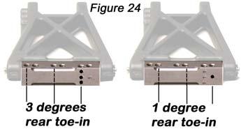 Mount the Camber Link Stand-Offs in the upper most holes as shown in Figure #19.