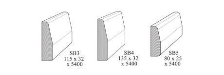 10 125 x 18 (Primed) 2.7 / 5.4 $ 4.49 Skirting Blocks 115 x 32 - SB1 2.7 / 5.4 $ 9.