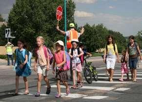 STOP AND WAIT. You must stop if you approach a school bus that has stopped and has its red signal lights on and stop arm out.
