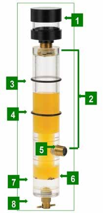 Oil Sight Glass - Level Monitor & Water Drain OSG & Level Monitor Single Port sizes and partnumbers Part numbers Sizes Dimensions OSG & Level Monitor Imperial Metric SG-OSGL03M 3 Oil Height, 3/8 NPT