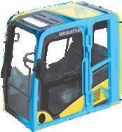 visibility gives the operator a constant clear view of the safety zone around the machine.