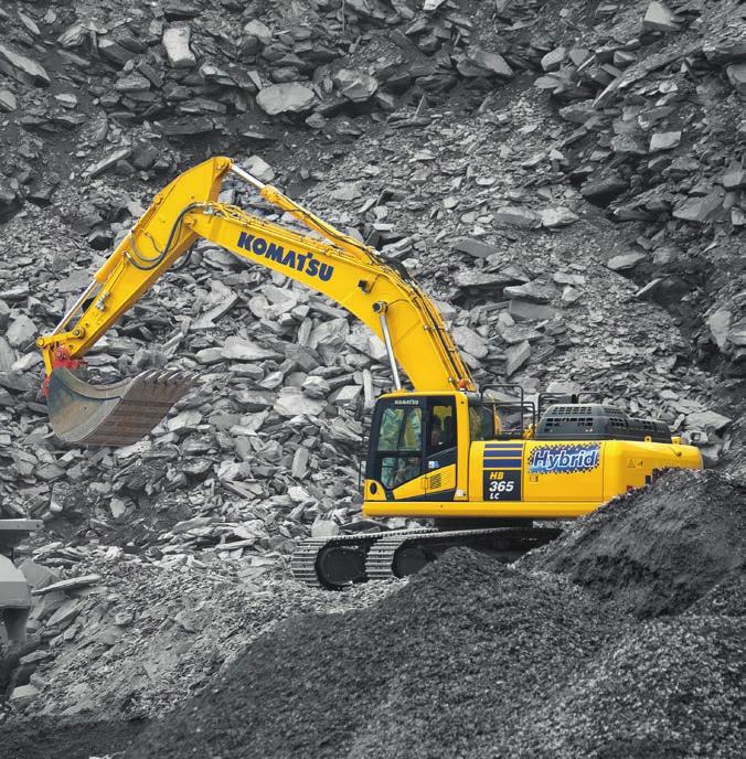 Powerful and Environmentally Friendly Higher productivity The HB365LC-3 is quick and precise.