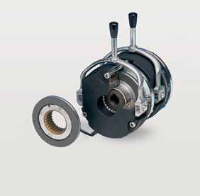 When the brakes are applied, an air gap s L is present between the armature plate and the stator. The stator's coil is energised with DC voltage in order to release the brake.