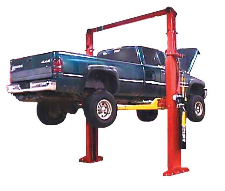 Chief Shop-Lift DPO15 Low maintenance, direct-pull lifting system with two heavy-duty hydraulic cylinders Closed-loop system prevents hydraulic contamination 15,000 lb lift capacity Unique overhead