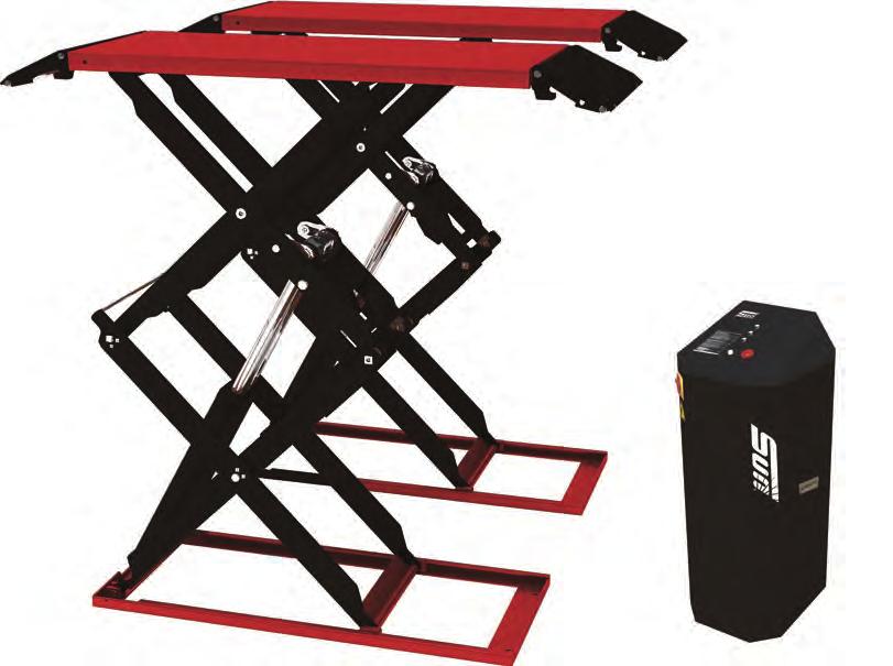 SERVICE LIFTS (SCISSOR) SSL3000 - Extra-low-profile Hydraulic Scissor Easy to handle drive-on and drive-off ramps