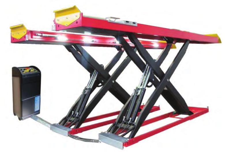 ALIGNMENT LIFTS (SCISSOR) SAL45 ALIGN - Electro-Hydraulic Scissor Lift without Lifting Table Double hydraulic operation to ensure synchronisation which results in safer usage Integrated pre