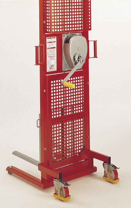 of straddle legs mm 65 Approx vertical lift per one handle revolution mm 27 Lift ht. Wt.