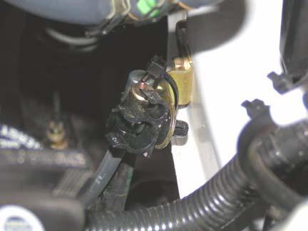 3. Install wire harness and clips to alternator bracket and driver side body bracket.