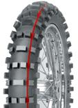 A tread block design helps provide enhanced straight-line traction when speeding up and braking.