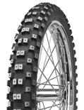 Tread pattern design provides optimum riding properties in all riding modes.