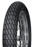 Tread pattern for the front wheels recommended for sand to medium and medium-hard terrain. The tread compound is optimised for braking and precision steering.