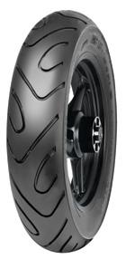 Sporty shaped tread pattern provides good grip also at higher lean angles. Available in a 17 inch motorcycle version and white-wall version too. H-15 23421 4.