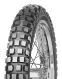 ROAD 80 20 OFF ROAD Modern tire tread pattern for both the front and rear wheels of adventure motorcycles.