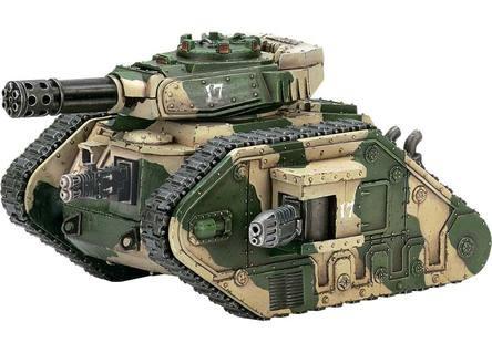 Leman Russ Punisher 32 points + weapons Slow Speed: 5 Combat Speed: 0 Fast Speed: 20 Strength: 8, d2 Damage, 5 Save (Armour Penetration d+d2+8) Imperial Guard Driver 2 4 Imperial Guard Gunners One