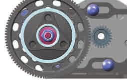 7. 8. GEAR RATIO Adjust the gear mesh so there is appropriate space between the spur gear and pinion teeth.