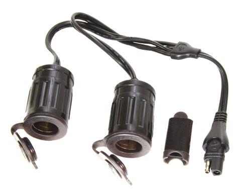 06 SAE 26 Splitter : SAE to 2 x AUTO socket Amps DC 06 20" / 50cm SAE 10-40 F / -40 C