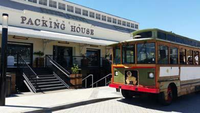 Introduced in 2015 and operated by the Packing House, a free trolley service