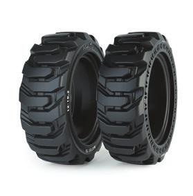 MS705 TR Solid Skid Steer - Construction PRO Premium three stage solid construction tire.