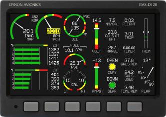 2 Airplane and Systems Descriptions 2.18 Dynon EMS-D120 / EMS-D10 The EMS-D120 respectively EMS-D10 are a so called MFD Multi Functional Display.