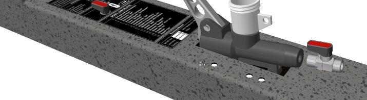 On the illustration you can see the brake master cylinder and it s components. A stop valve attached to the output of the cylinder enables a parking brake function.