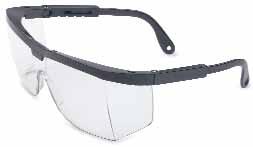 Silver Mirror Hardcoat A703 RESPIRATORY PROTECTION A705 Clear/Clear Fog-Ban Anti-Fog A400 Series Sporty, one piece wrap-around lens Available with scratch-resistant hardcoat or optional Fog-Ban