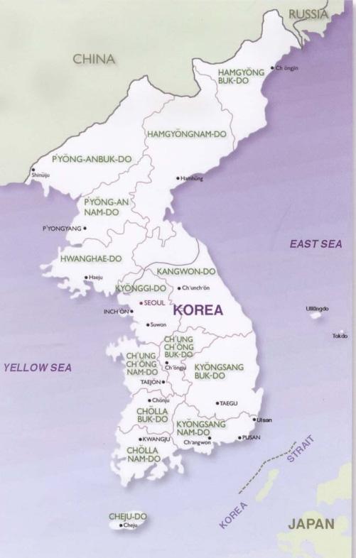 Brief Facts about Korea People & Language: Korean (~4,500 yrs in the area) Area (South): ~100,000 km 2 (~38,000 sq. mi.