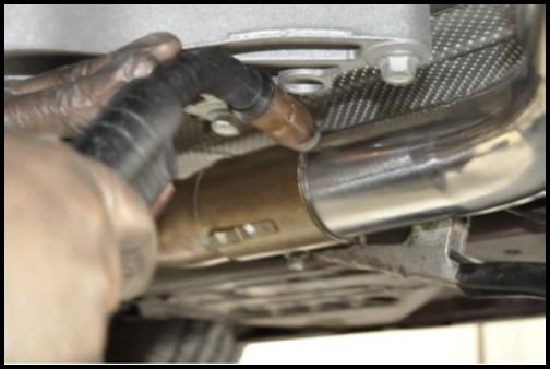 Bolt the mid pipes to the X-pipe then bolt the other ends to the mufflers with the supplied nuts, bolts, and