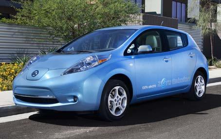 All-Electric Vehicles Nissan Leaf --AC electric motor --$32,780 MSRP --73 mile all-electric range per charge --99 mpg equivalent --Air Pollution Score = 10 --GHG Score = 10 -- Available in CA, OR,
