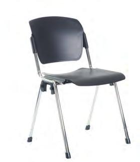 Note Multi purpose chair - Plastic seat & back NOT100H Chrome frame - no arms NOT101H Chrome frame -
