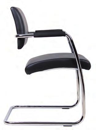 chair Contemporary design Chrome arms & base Finish