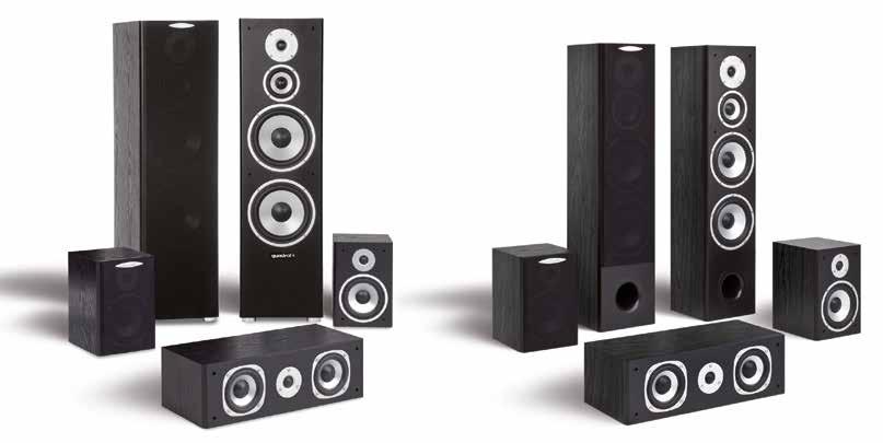 QUINTAS QUINTAS 6000 II QUINTAS 5000 II The appealing design and flawless craftsman-ship of quadral s QUINTAS 6000 II and 5000 II surround set pleases the eye, while the speakers effervescent