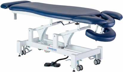 T6718 S Series Massage The Massage Table has a specially designed head piece that adjusts to suit the face of each patient.