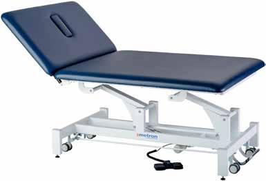 This table also offers an exceptionally low operating height of only 46cm. Excellent for patient transferring and standing exercises.