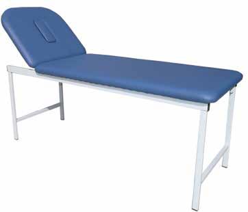 T8630 Fixed Height Fixed Height Treatment Table with adjustable lift up back rest. The back rest has double lifting brackets for extra rigidity, and a breathing hole is supplied for prone treatments.