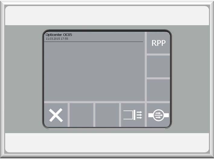 Operation by touch panel Touch panel/operating panel NOTE: The operation of the OC05 is integrated in the CM22/CM30 control.