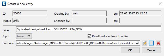 3. Here, select the Load spectra table and click Edit. The database tool window now shows a list of the entries in the LASTKOLL (load spectra) table. 4.