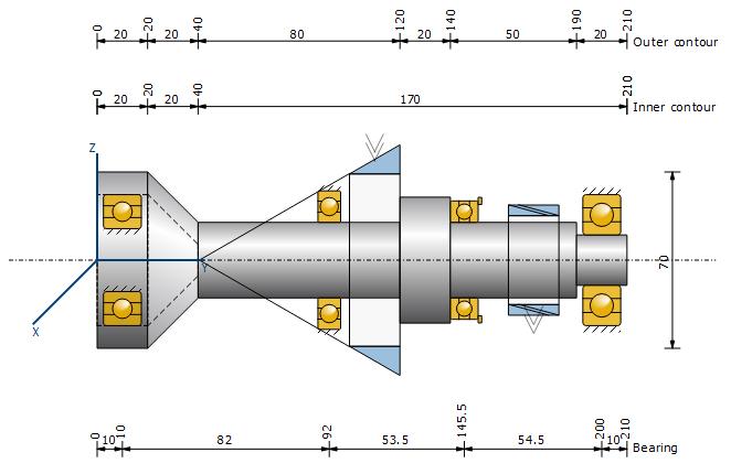 1 Task 1.1 General In KISSsoft, roller bearings are usually analyzed as part of the shaft analysis process.