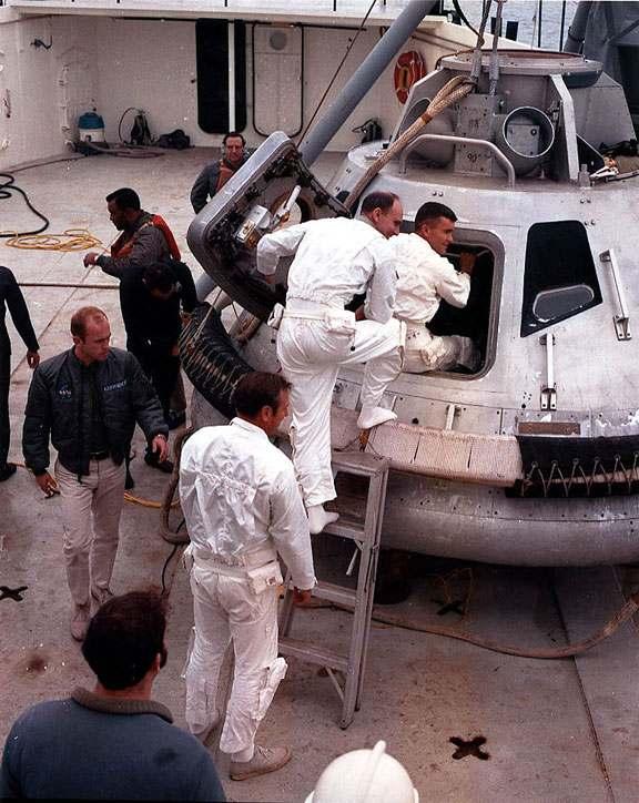 8. Apollo 13: BP-1102A with Apollo 13 original prime astronaut crew, Lovell, Haise, and Mattingly (Swigert replaced Mattingly after Mattingly was exposed to