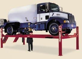 Rolling jacks for four-post lifts let you lift front, rear or all wheels (using 2 rolling jacks) off