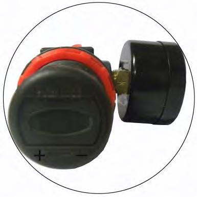 6MPa Clockwise to increase the air pressure Counter-clockwise to reduce the air pressure Adjust the air