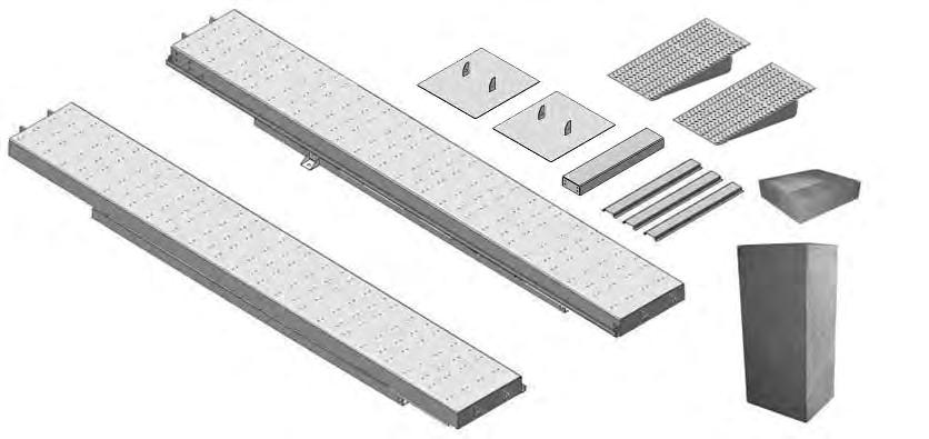 1 Parts for on surface installation (See Fig.11, Fig.