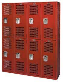 FULLY-FRAMED ALL-WELDED ATHLETIC TEAM lockers ARE BUILT TO last The Varsity Designed with the athlete in mind, single tier lockers are highly recommended for varsity team rooms.